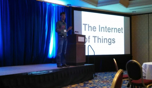 Jerry Filipiak presenting Internet of&nbsp;Things at&nbsp;America's Customer Festival 2014